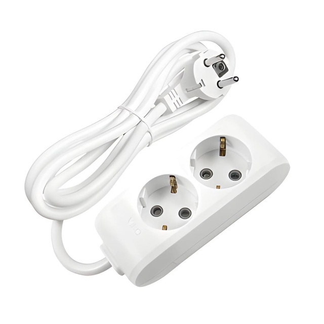 Удлинитель Viko 90114202 2 гнезда 2 м