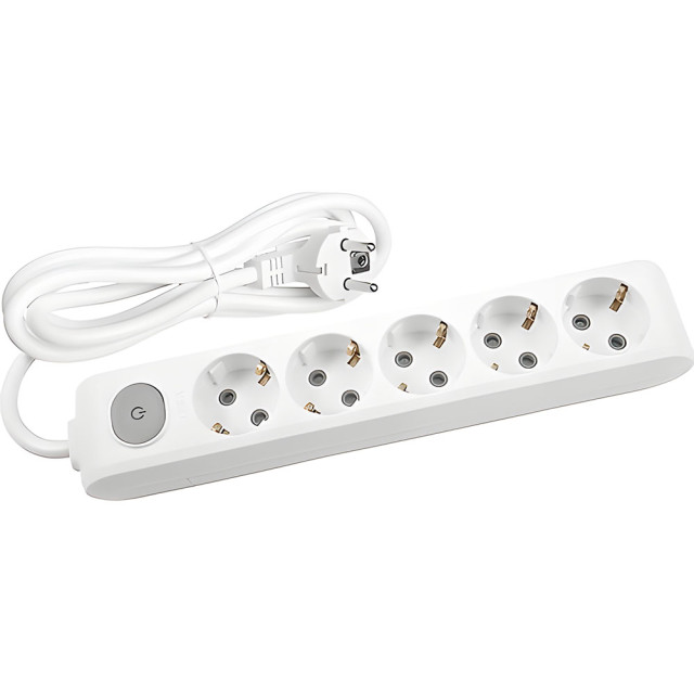 Удлинитель Viko 90117503 с кнопкой 5 гнезд 3 м