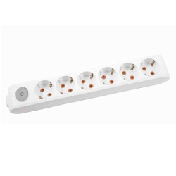 Колодка Viko 90117600 6 гнезд с кнопкой