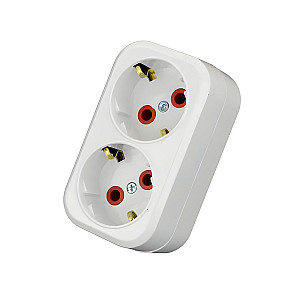 Разветвитель AY-KA 77 120 00 2 гнезда с заземлением