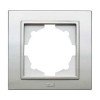 Рамка EL-BI Zena 608-011000-271 1 пост серебро