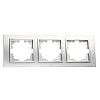 Рамка EL-BI Zena 500-011000-227 3 поста серебро