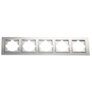 Рамка EL-BI Zena 500-011000-250 5 постов серебро