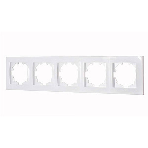 Рамка EL-BI Vega 510-015600-250 5 постов белоснежная