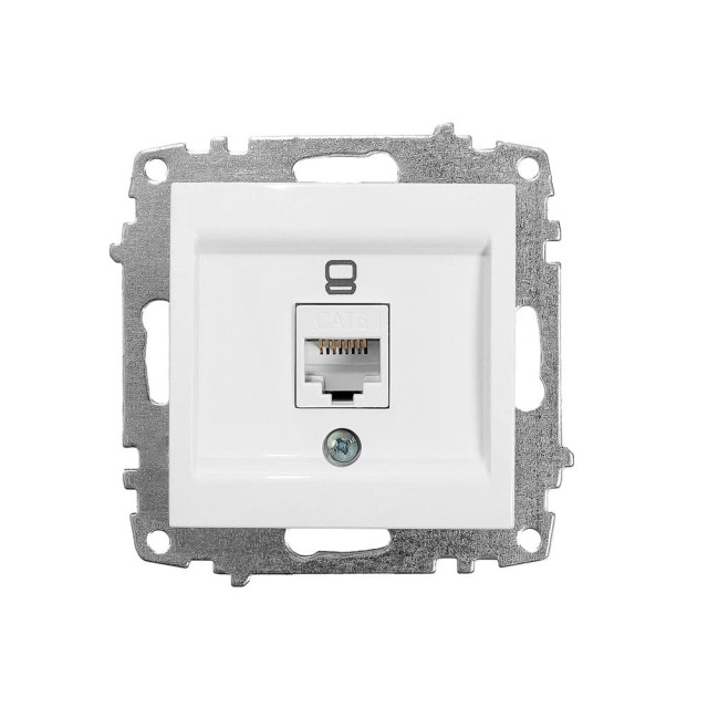 Розетка компьютерная EL-BI Zena-Vega 609-015600-247 белоснежный