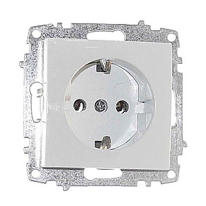 Розетка EL-BI Zena-Vega 609-015600-217 1 гнездо с заземлением белоснежный