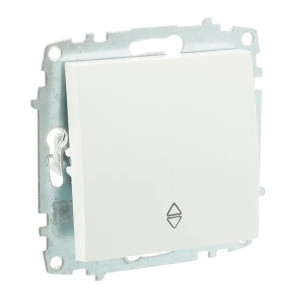 Выключатель проходной EL-BI Zena-Vega 609-015600-209 1 клавиша белоснежный механизм