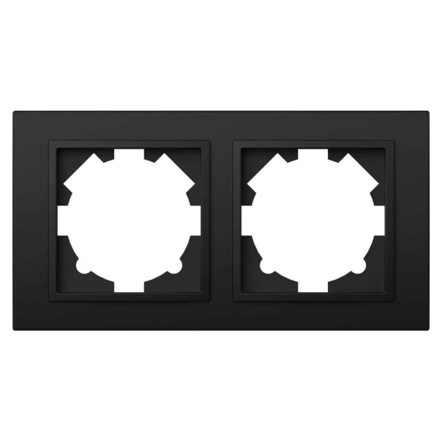 Рамка EL-BI Zena 500-014800-226 2 поста вантаблэк