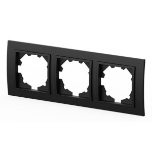 Рамка EL-BI Zena 500-014800-227 3 поста вантаблэк