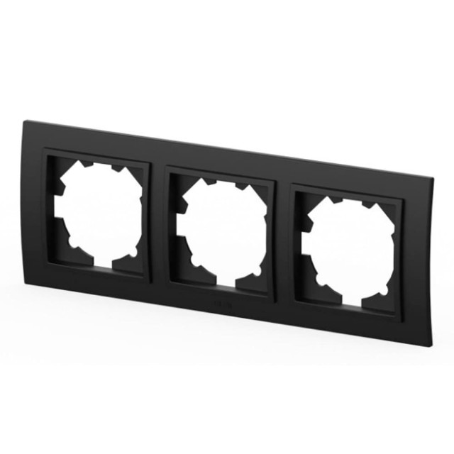 Рамка EL-BI Zena 500-014800-227 3 поста вантаблэк