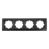 Рамка EL-BI Zena 500-014800-228 4 поста вантаблэк