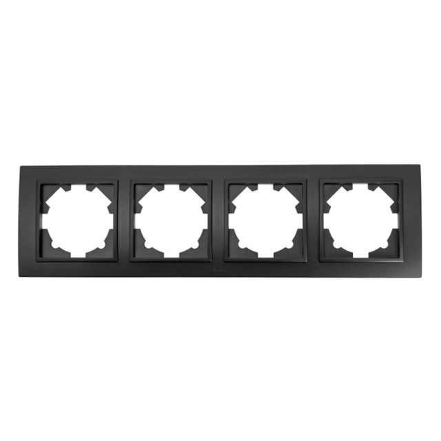 Рамка EL-BI Zena 500-014800-228 4 поста вантаблэк