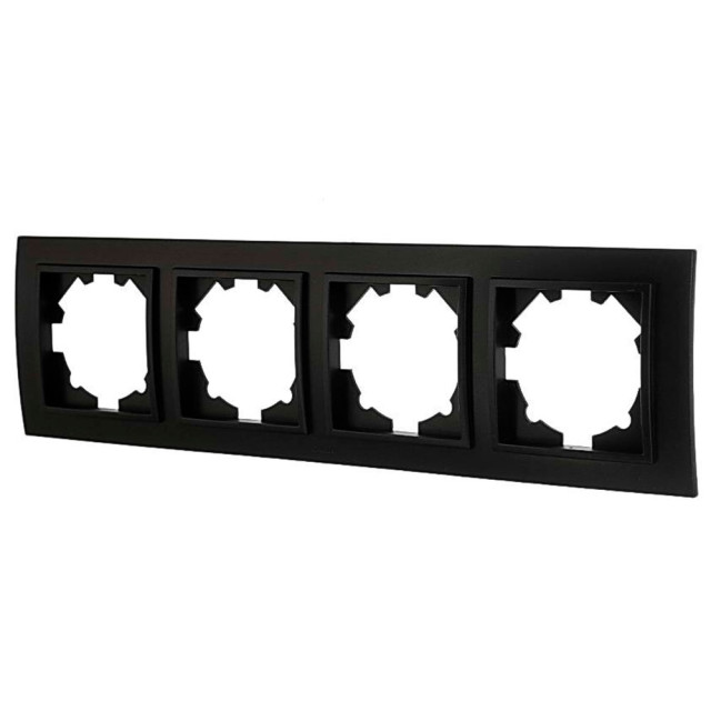 Рамка EL-BI Zena 500-014800-228 4 поста вантаблэк