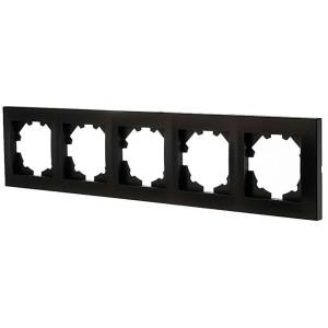 Рамка EL-BI Vega 510-014800-250 5 постов вантаблэк