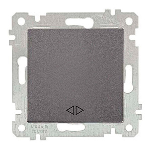 Выключатель перекрестный Mutlusan Rita 2200-408-0195 1 клавиша дымчатый