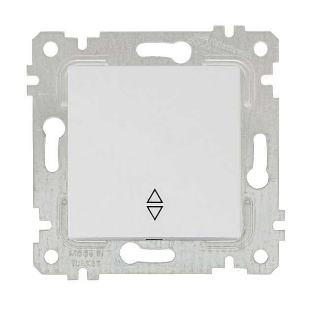 Переключатель Mutlusan Rita 2200-403-0101 1 клавиша 10А белый