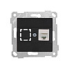 Розетка компьютерная Mutlusan Rita 2200-136-0184 1*RJ-45 кат. 5е UTP черный матовый
