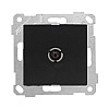 Розетка TV Mutlusan Rita 2200-171-0184 оконечная черный матовый