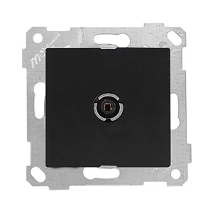 Розетка TV Mutlusan Rita 2200-171-0184 оконечная черный матовый