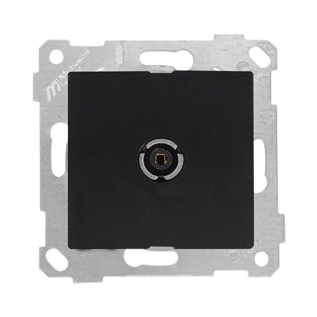 Розетка TV Mutlusan Rita 2200-171-0184 оконечная черный матовый