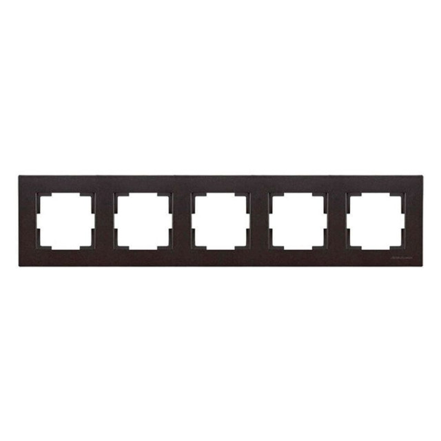 Рамка Mutlusan Rita 2220-800-1584 5 постов горизонтальный монтаж черный матовый