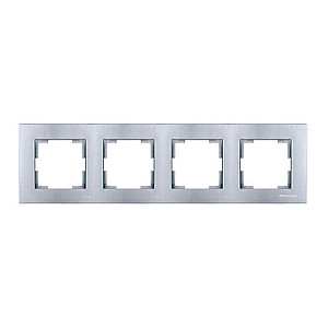 Рамка Mutlusan Rita 2220-800-1482 4 поста горизонтальный монтаж нержавеющая сталь