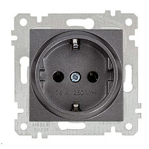 Розетка Mutlusan Rita 2200-600-0295 2Р+E дымчатый