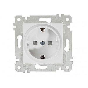 Розетка Mutlusan Rita 2200-605-0201 2Р+Е защитные шторки белая