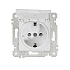 Розетка Mutlusan Rita 2200-611-0201 2Р+Е с крышкой защитные шторки белая