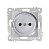 Розетка Mutlusan Rita 2200-601-0282 2P нержавеющая сталь