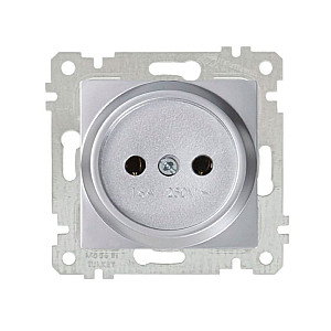 Розетка Mutlusan Rita 2200-601-0282 2P нержавеющая сталь