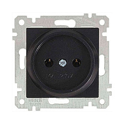 Розетка Mutlusan Rita 2200-601-0284 2Р черный матовый
