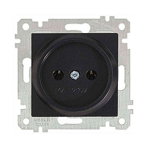 Розетка Mutlusan Rita 2200-601-0284 2Р черный матовый