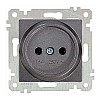 Розетка Mutlusan Rita 2200-601-0295 1 место 2P без заземления дымчатый