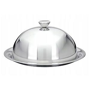 Блюдо код 936265 нержавеющая сталь 24.5 см с крышкой 20.5*12.5 см