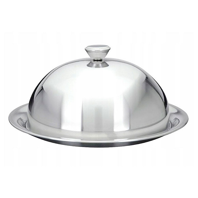 Блюдо код 936265 нержавеющая сталь 24.5 см с крышкой 20.5*12.5 см