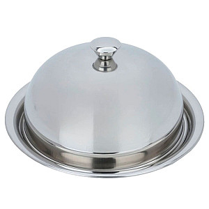 Блюдо код 936265 нержавеющая сталь 24.5 см с крышкой 20.5*12.5 см