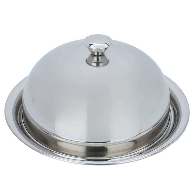 Блюдо код 936265 нержавеющая сталь 24.5 см с крышкой 20.5*12.5 см