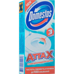 Стикер для очищения унитаза Domestos Морская свежесть 3*10 г