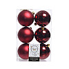 Набор шаров елочных Decoris Oxblood 8 см 6 шт