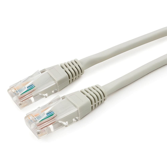 Патч-корд Cablexpert PP12-3M UTP кат.5e литой многожильный 3 м серый