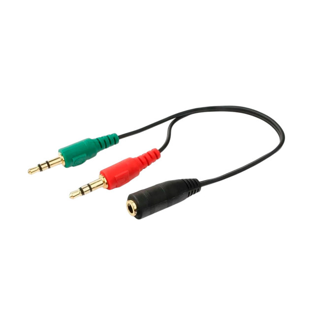 Кабель Cablexpert CCA-418 аудио сигнала джек3.5 наушники папа+ 3.5 микрофон папа-> джек3.5 4pin мама