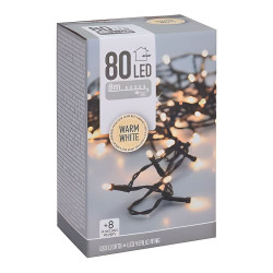 Гирлянда Koopman 80 LED 8 м теплый белый