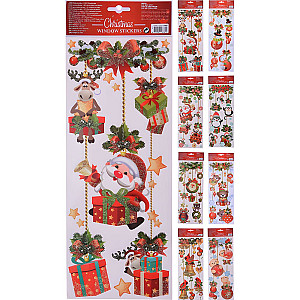 Наклейки на окна Koopman Новогодние фигурки 42*15 см