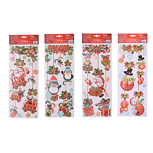 Наклейки на окна Koopman Новогодние фигурки 42*15 см