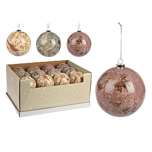 Шар елочный Koopman Chinese Decoupage APF478550 10 см