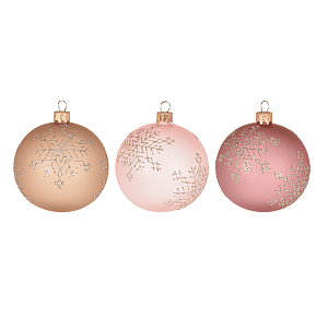 Шар елочный Snowflakes AVG113270 стеклянный 6 см