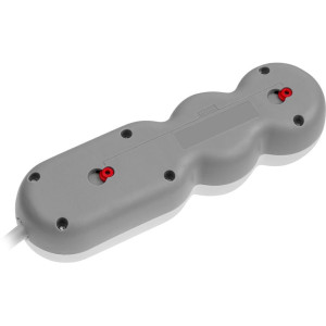 Удлинитель Leiden Electric 805042 2.2кВт с заземлением выключателем ПВС 3*0.75 3 розетки 3 м