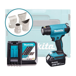 Термовоздуходувка Makita DHG181RT1J аккумуляторная 4 насадки MakPac 2