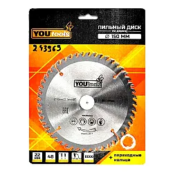 Диск пильный Yourtools Z48 по дереву 150/22 мм